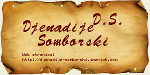 Đenadije Somborski vizit kartica